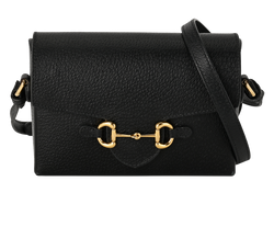 1955 Horsebit TwoWay Flap, Leather, Black, 732314, B/DB, 4*